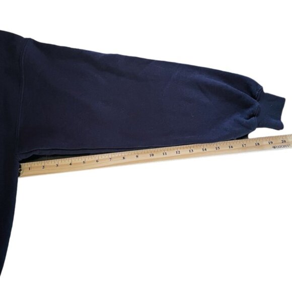 Navy Blue Funny Horse Hoodie Riding Equestrian Cowgirl Cowboy Rodeo 4H Sz L - Picture 10 of 13